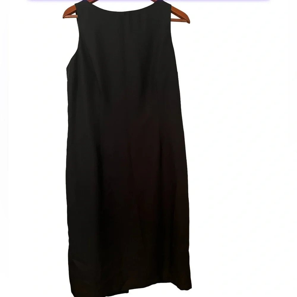 Clues collection vintage sleeveless little black dress, size 16